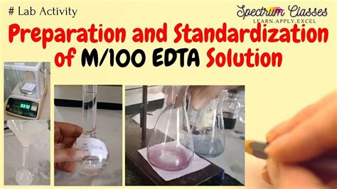 how to prepare edta solution for water hardness test|complexometric titration with edta.